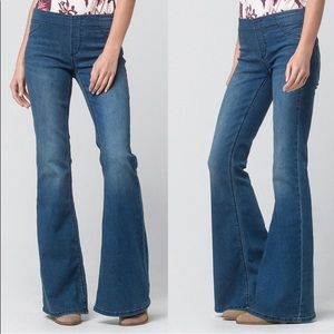 Free People Pull On Kick Flare Jeans